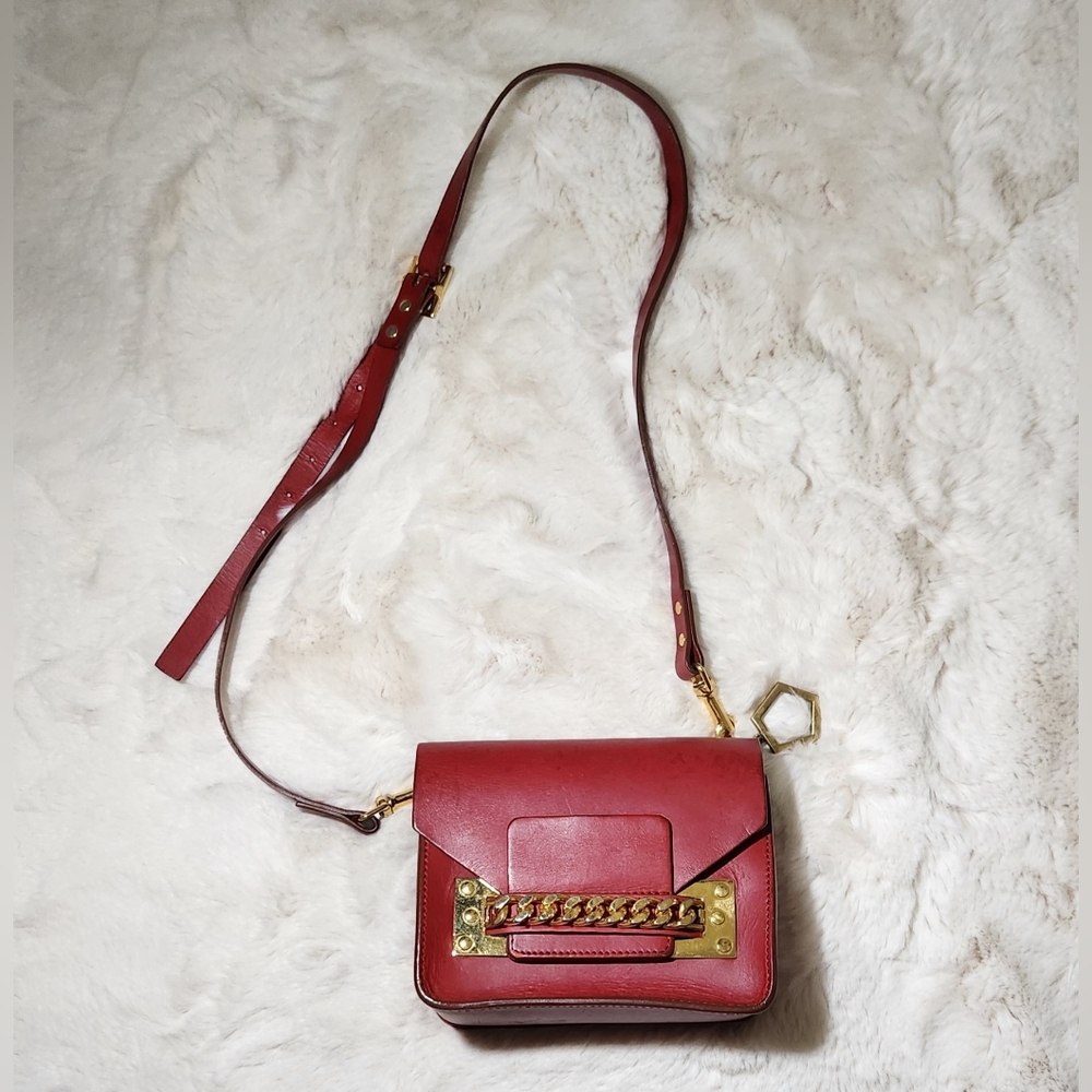 Sophie Hulme Red Crossbody Bag